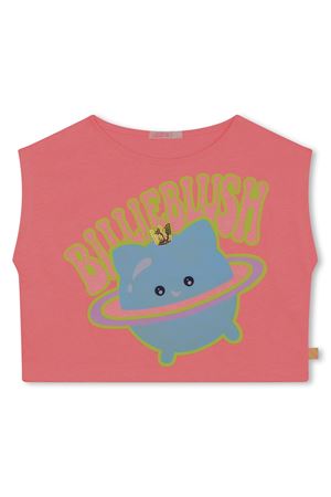 Pink cotton blend tank top BILLIEBLUSH KIDS | U20088499